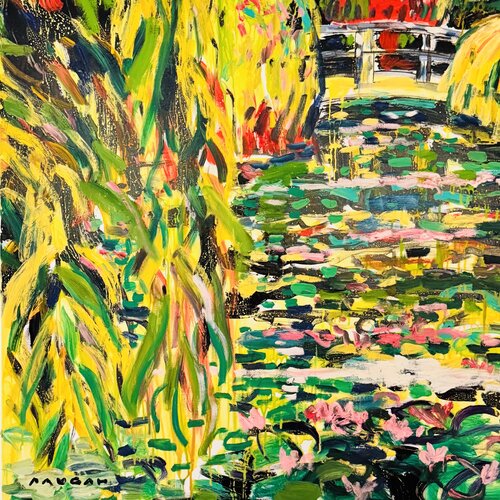 Wet weeping Willow by Daniel PAUGAM, Painting for Sale on Singulart