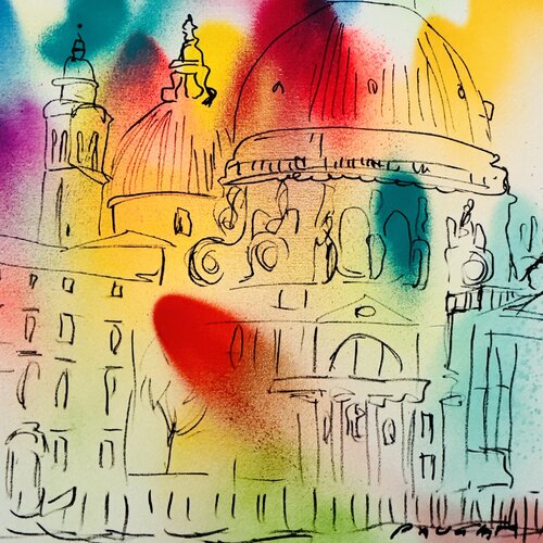 Santa Maria della Salute by Daniel PAUGAM, Painting for Sale on Singulart
