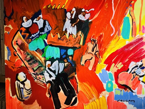 Le retour du bonheur van Daniel PAUGAM, Schilderij te koop op Singulart