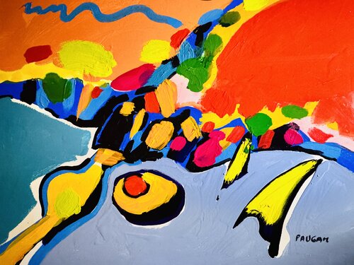 Les voiles jaunes by Daniel PAUGAM, Painting for Sale on Singulart
