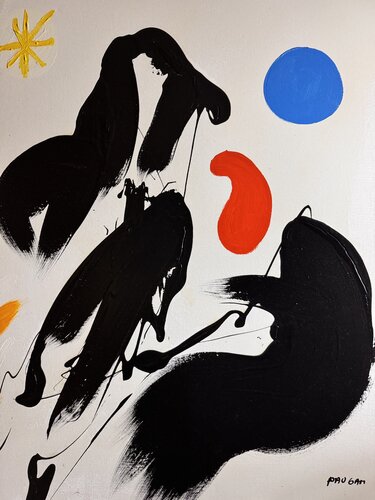La lune est en retard par Daniel PAUGAM, Peinture en vente sur Singulart