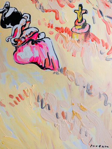 La veuve en blanc by Daniel PAUGAM, Painting for Sale on Singulart