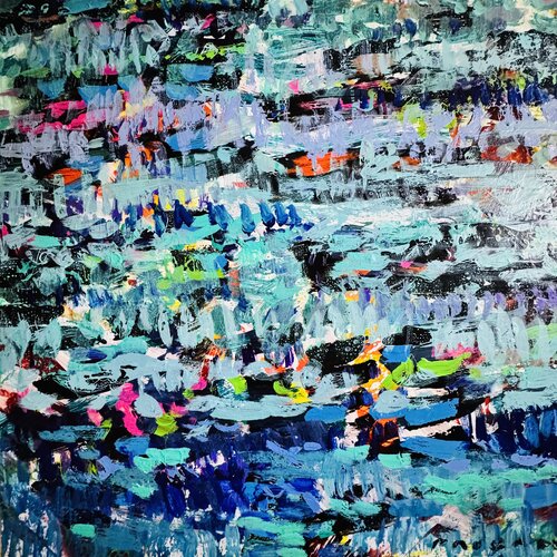 Blue water von Daniel PAUGAM, Malerei kaufen auf Singulart