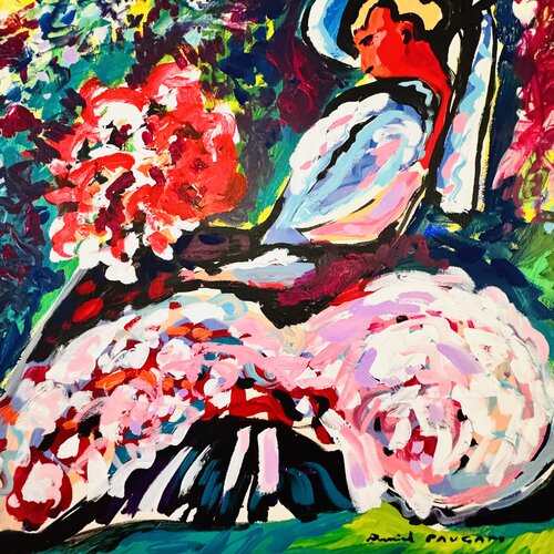 Le bouquet parfumé van Daniel PAUGAM, Schilderij te koop op Singulart