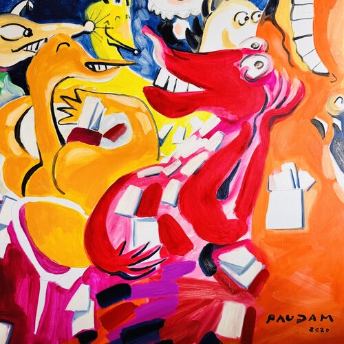 La partie de cartes trucquée di Daniel PAUGAM, Pittura in vendita su Singulart