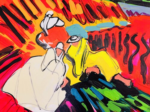 Rouge mer par Daniel PAUGAM, Peinture en vente sur Singulart