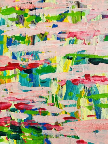 Powerfull water lilies 13 van Daniel PAUGAM, Schilderij te koop op Singulart