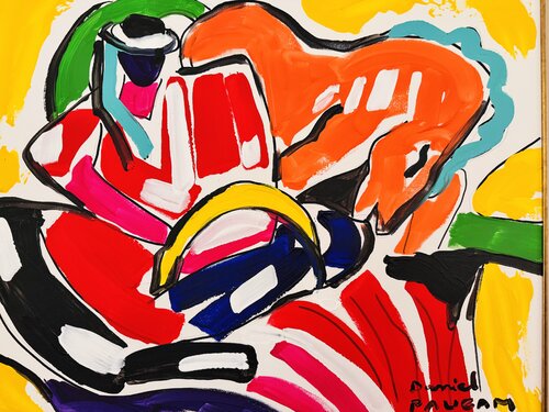 Cheval dormant à la faucille van Daniel PAUGAM, Schilderij te koop op Singulart