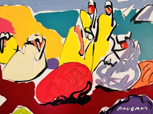 Les 2 jumelles von Daniel PAUGAM, Malerei kaufen auf Singulart