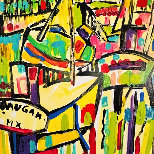 Les 3 bateaux van Daniel PAUGAM, Schilderij te koop op Singulart