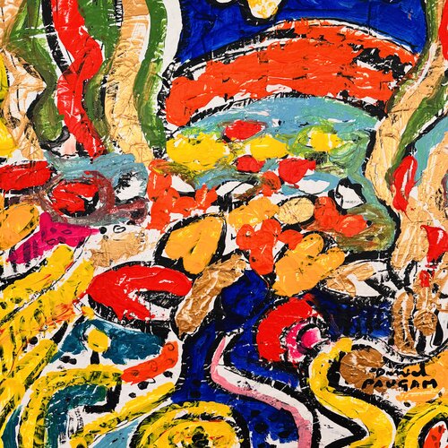 Le pont joyeux courbe 1 di Daniel PAUGAM, Pittura in vendita su Singulart