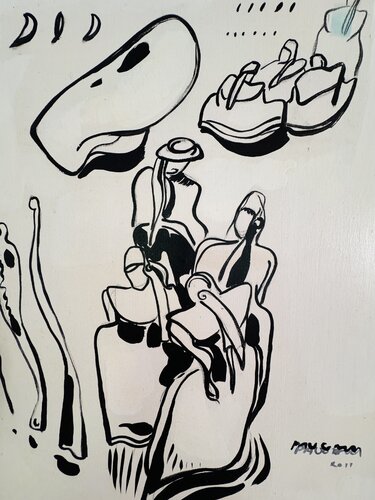 Le rocher en suspens par Daniel PAUGAM, Peinture en vente sur Singulart