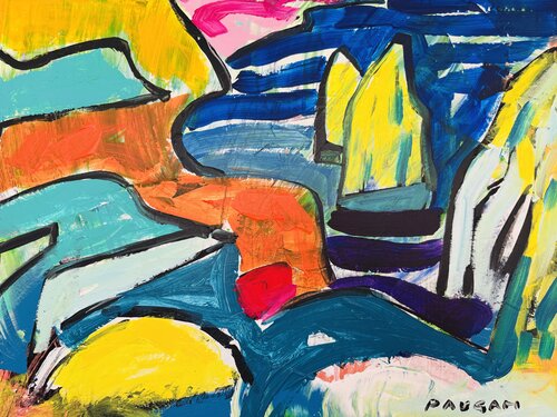 Les roches indomptables No 3 par Daniel PAUGAM, Peinture en vente sur Singulart