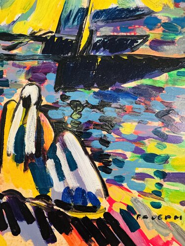 Les barquasses par Daniel PAUGAM, Peinture en vente sur Singulart