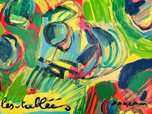 Les  tables garnies par Daniel PAUGAM, Peinture en vente sur Singulart