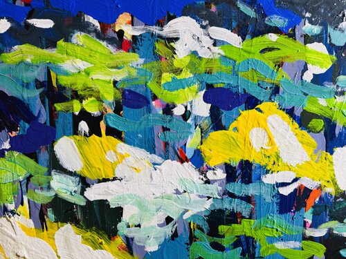 White clouds arriving par Daniel PAUGAM, Peinture en vente sur Singulart