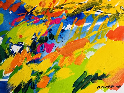 Paysage orange par Daniel PAUGAM, Peinture en vente sur Singulart