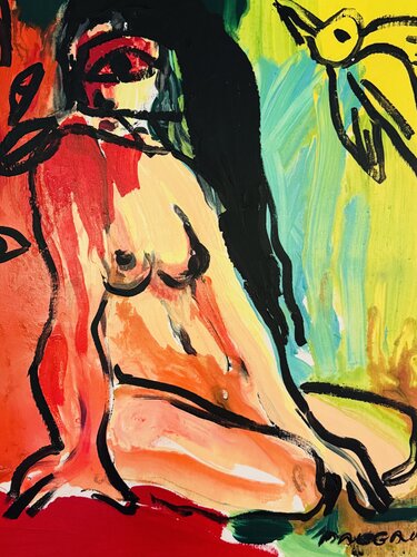 Quand les Dieux régnaient sur la terre par Daniel PAUGAM, Peinture en vente sur Singulart