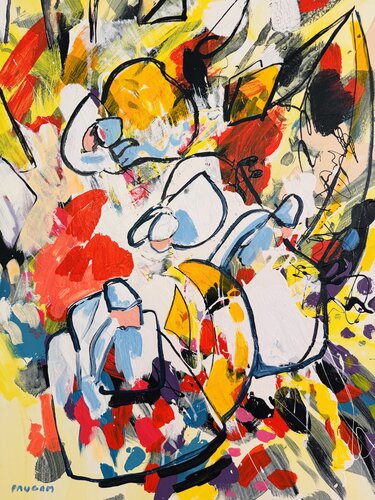 Bretonnes au repos par Daniel PAUGAM, Peinture en vente sur Singulart