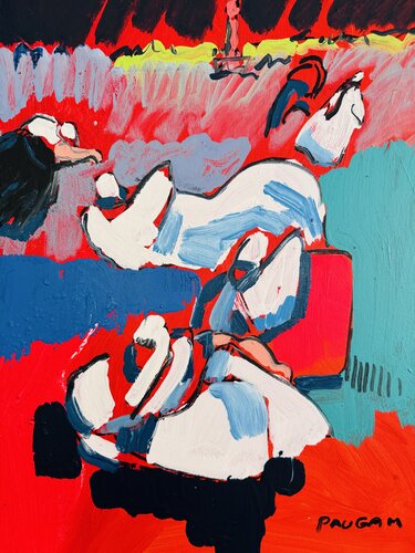 L’orage sur l’île van Daniel PAUGAM, Schilderij te koop op Singulart