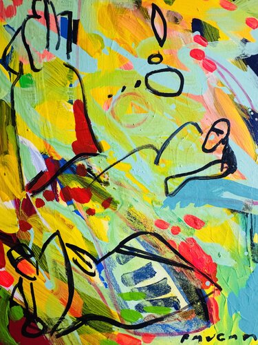 La construction du calvaire par Daniel PAUGAM, Peinture en vente sur Singulart