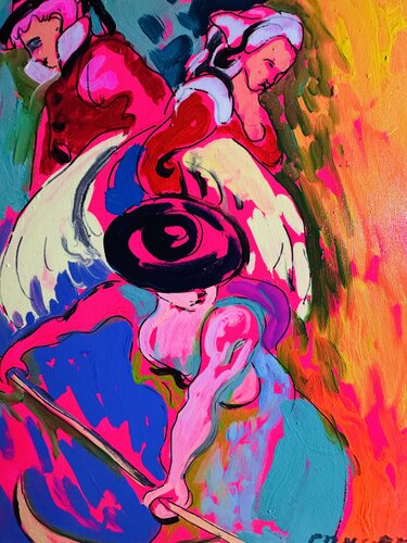 La faucheuse par Daniel PAUGAM, Peinture en vente sur Singulart