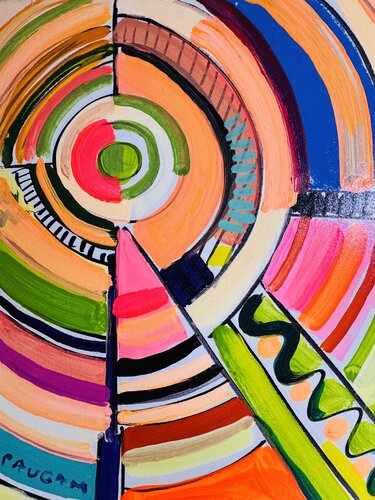 La roue du bonheur von Daniel PAUGAM, Malerei kaufen auf Singulart
