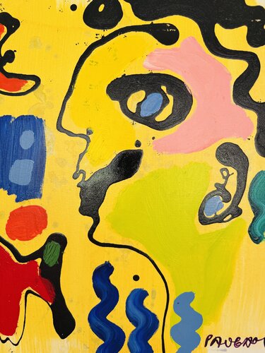 La boucle d’oreille bleue von Daniel PAUGAM, Malerei kaufen auf Singulart