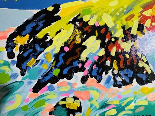 Printemps sur la falaise par Daniel PAUGAM, Peinture en vente sur Singulart