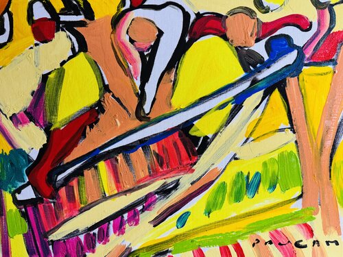 Plantation au jardin par Daniel PAUGAM, Peinture en vente sur Singulart