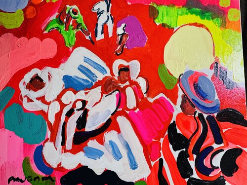 Le champ rouge par Daniel PAUGAM, Peinture en vente sur Singulart