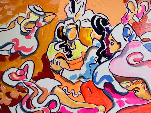 Bretons au repos par Daniel PAUGAM, Peinture en vente sur Singulart