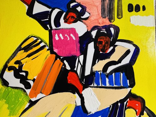 Le corset carré van Daniel PAUGAM, Schilderij te koop op Singulart