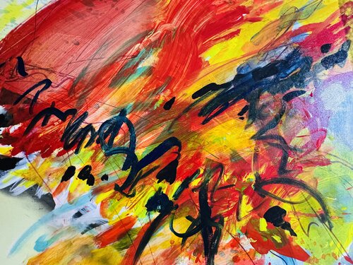 La division de la joie van Daniel PAUGAM, Schilderij te koop op Singulart