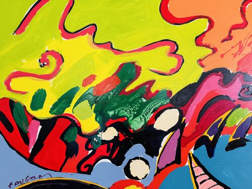 Dans la crique van Daniel PAUGAM, Schilderij te koop op Singulart