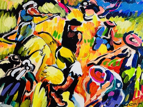 Moisson jaune van Daniel PAUGAM, Schilderij te koop op Singulart