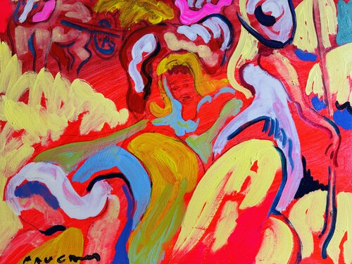 La femme à La Fourche by Daniel PAUGAM, Painting for Sale on Singulart