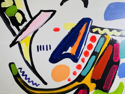 Homme accueillant les éléments van Daniel PAUGAM, Schilderij te koop op Singulart