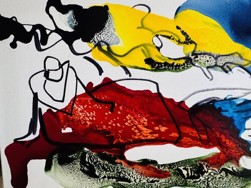 La sirène rouge de Daniel PAUGAM, Pintura a la venta en Singulart