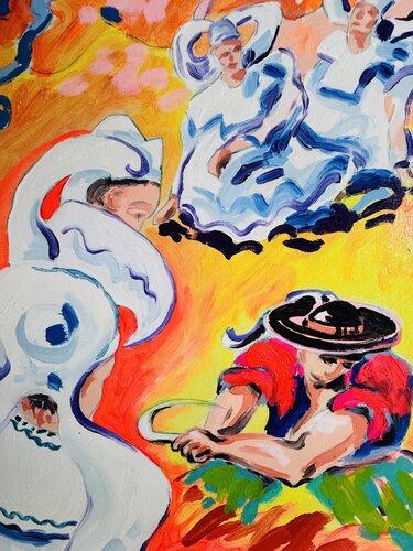 Le faucilleur par Daniel PAUGAM, Peinture en vente sur Singulart