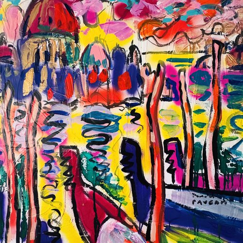 Notre dame de la Salute 11 par Daniel PAUGAM, Peinture en vente sur Singulart