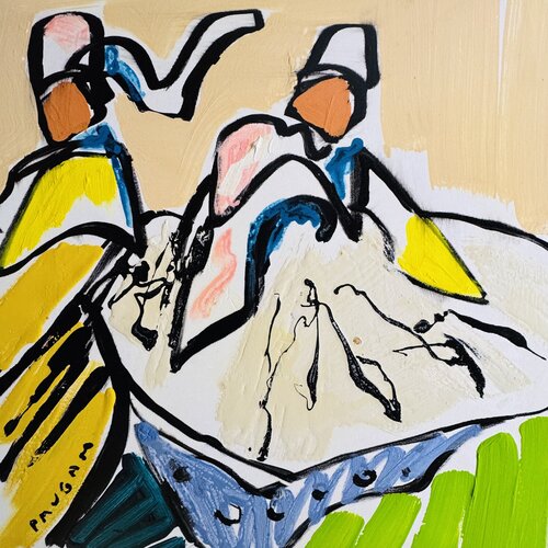 La fille de la châtelaine par Daniel PAUGAM, Peinture en vente sur Singulart