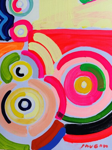 Jeu de boules di Daniel PAUGAM, Pittura in vendita su Singulart