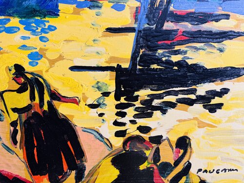 Coucher jaune von Daniel PAUGAM, Malerei kaufen auf Singulart
