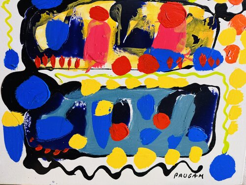 Le jardin planté van Daniel PAUGAM, Schilderij te koop op Singulart
