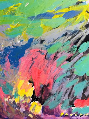 Falaise rose van Daniel PAUGAM, Schilderij te koop op Singulart