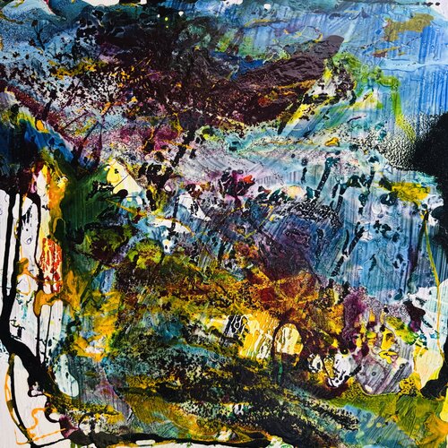 Pluie bleue van Daniel PAUGAM, Schilderij te koop op Singulart