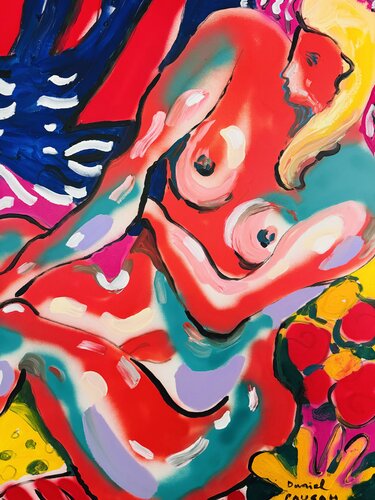 Nu aux 3 voiliers par Daniel PAUGAM, Peinture en vente sur Singulart