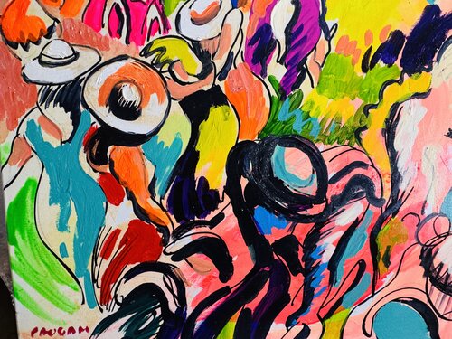 Entr’aide di Daniel PAUGAM, Pittura in vendita su Singulart