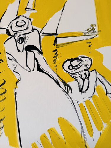 Les dames blanches par Daniel PAUGAM, Peinture en vente sur Singulart